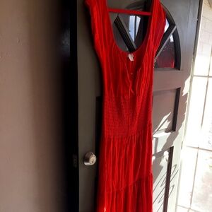 Red Summer Breeze Dress